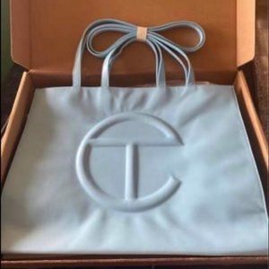 Brand New LARGE Telfar Shopper Pool Blue
